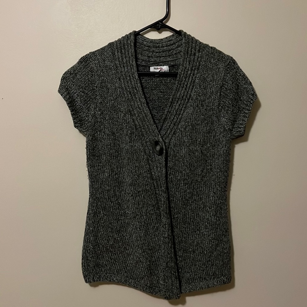 Style and Co sweater vest with big, lovely button